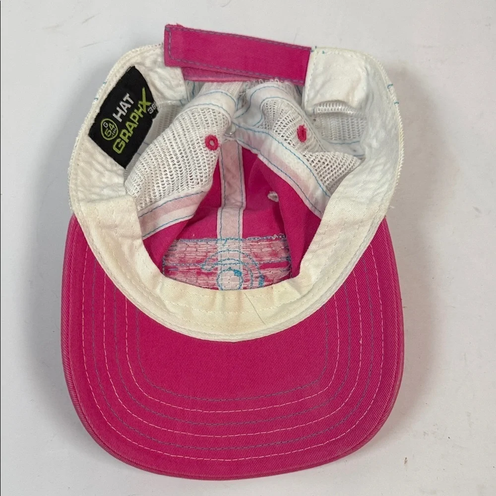 Vibrant Pink and White Kids Cap with Patch